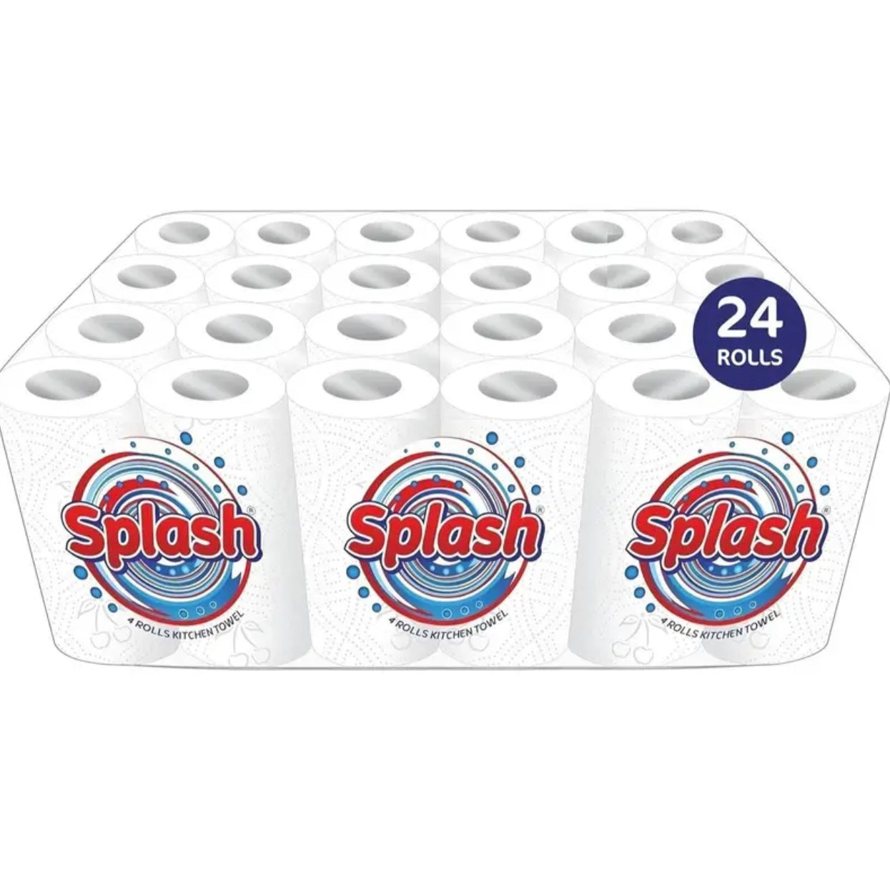 24-Pack Kitchen Towels – 2-Ply Quilted, Strong, 10m Rolls