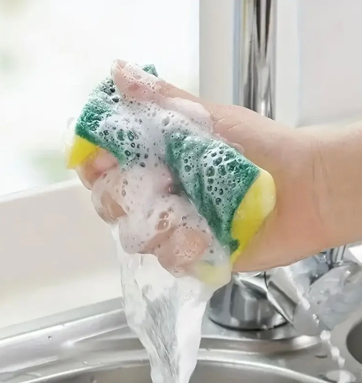 60-Pack Multi-Purpose Kitchen Sponges – Non-Scratch, High Absorption