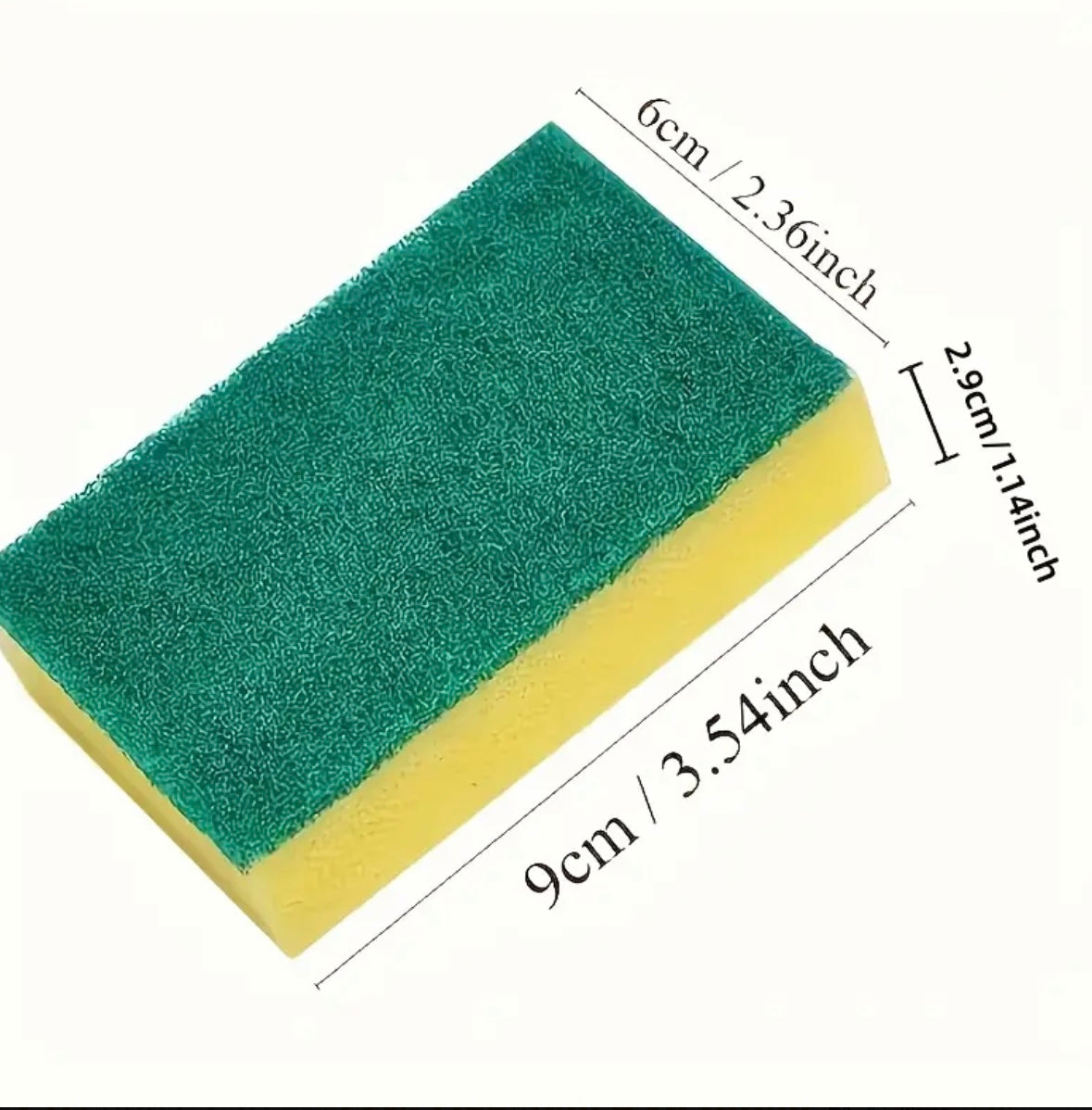 60-Pack Multi-Purpose Kitchen Sponges – Non-Scratch, High Absorption