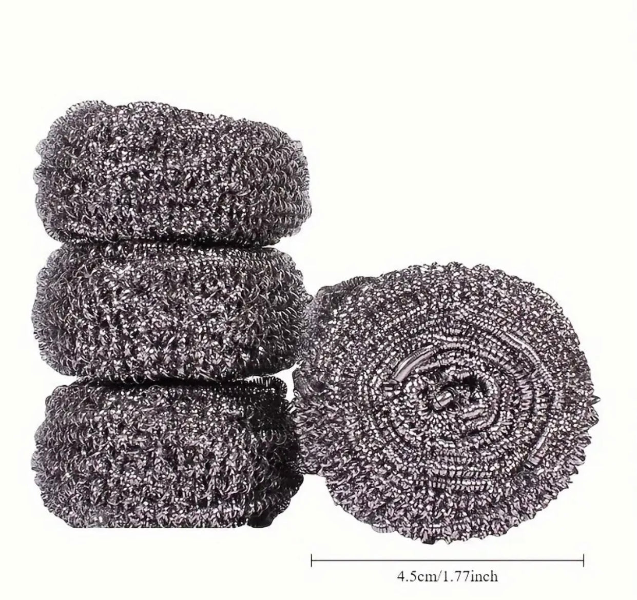 20-Pack Stainless Steel Scrubbers – Multipurpose Cleaning Brushes