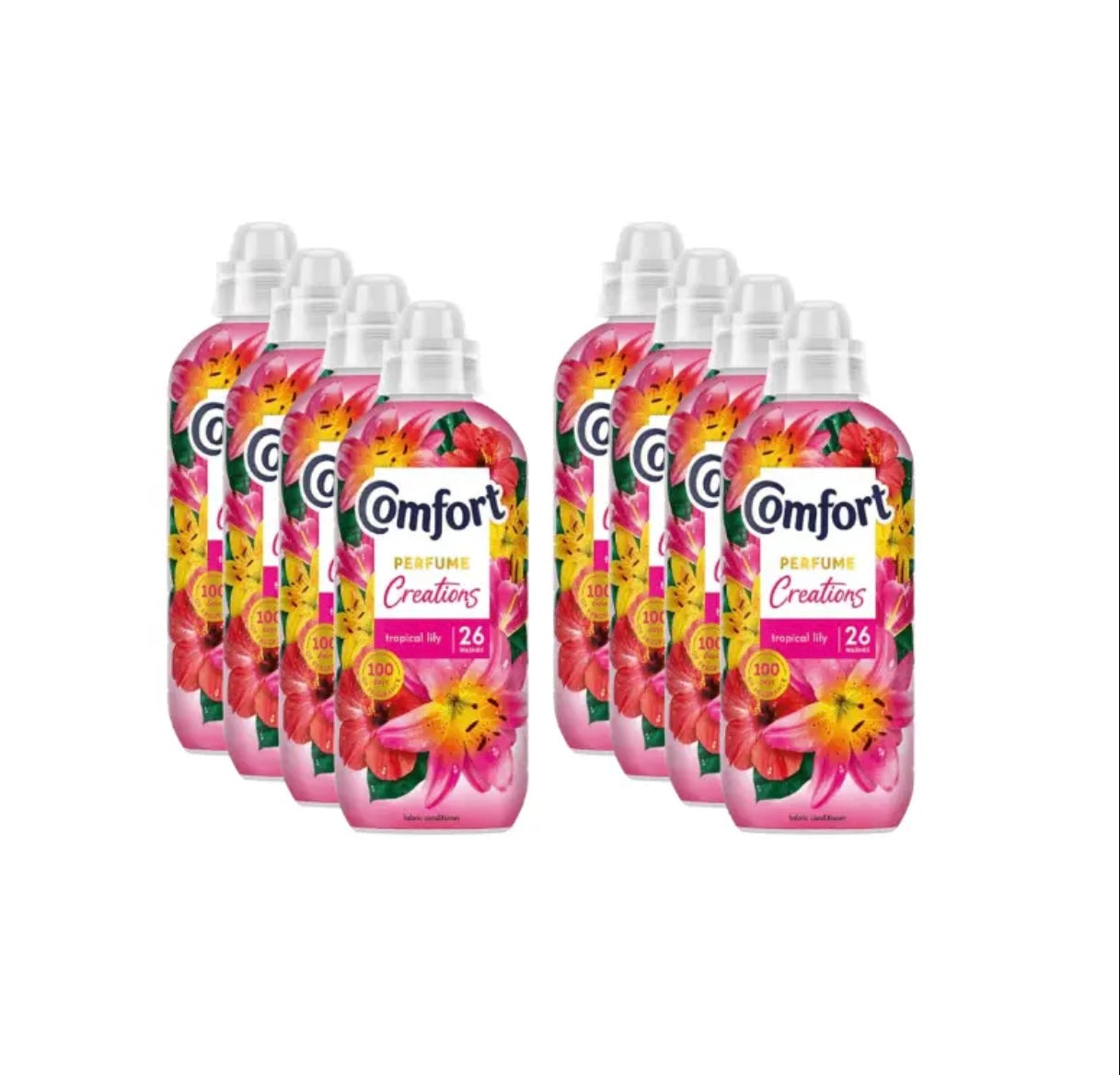 Comfort Tropical Lily Fabric Conditioner 26 Wash (8×780ml)