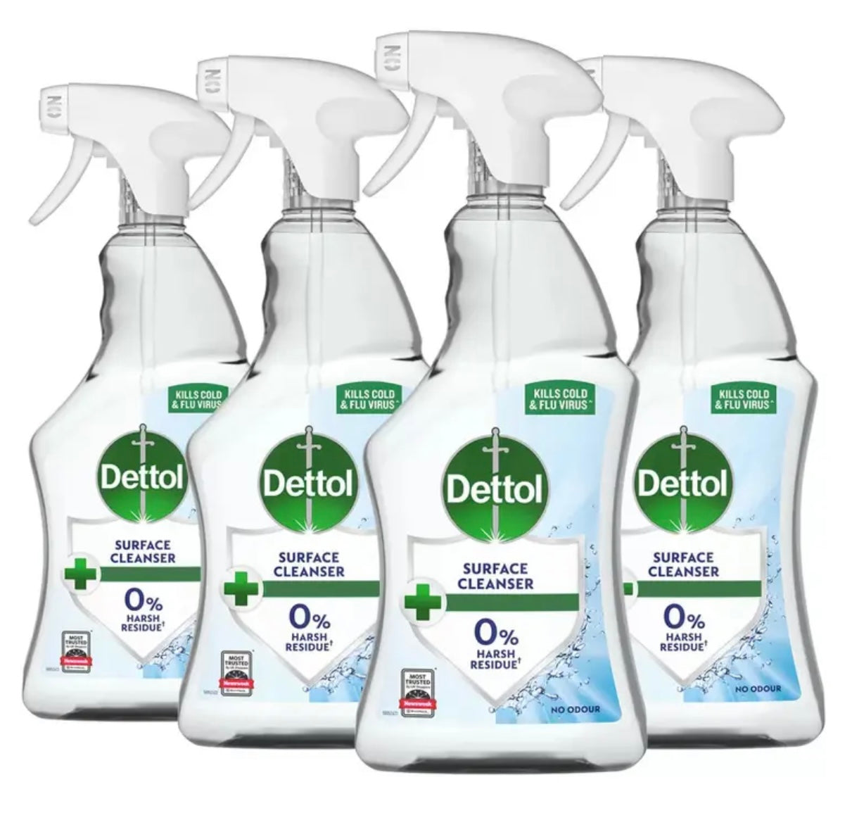 Dettol Surface Cleanser Spray Pack of 4 X 750Ml