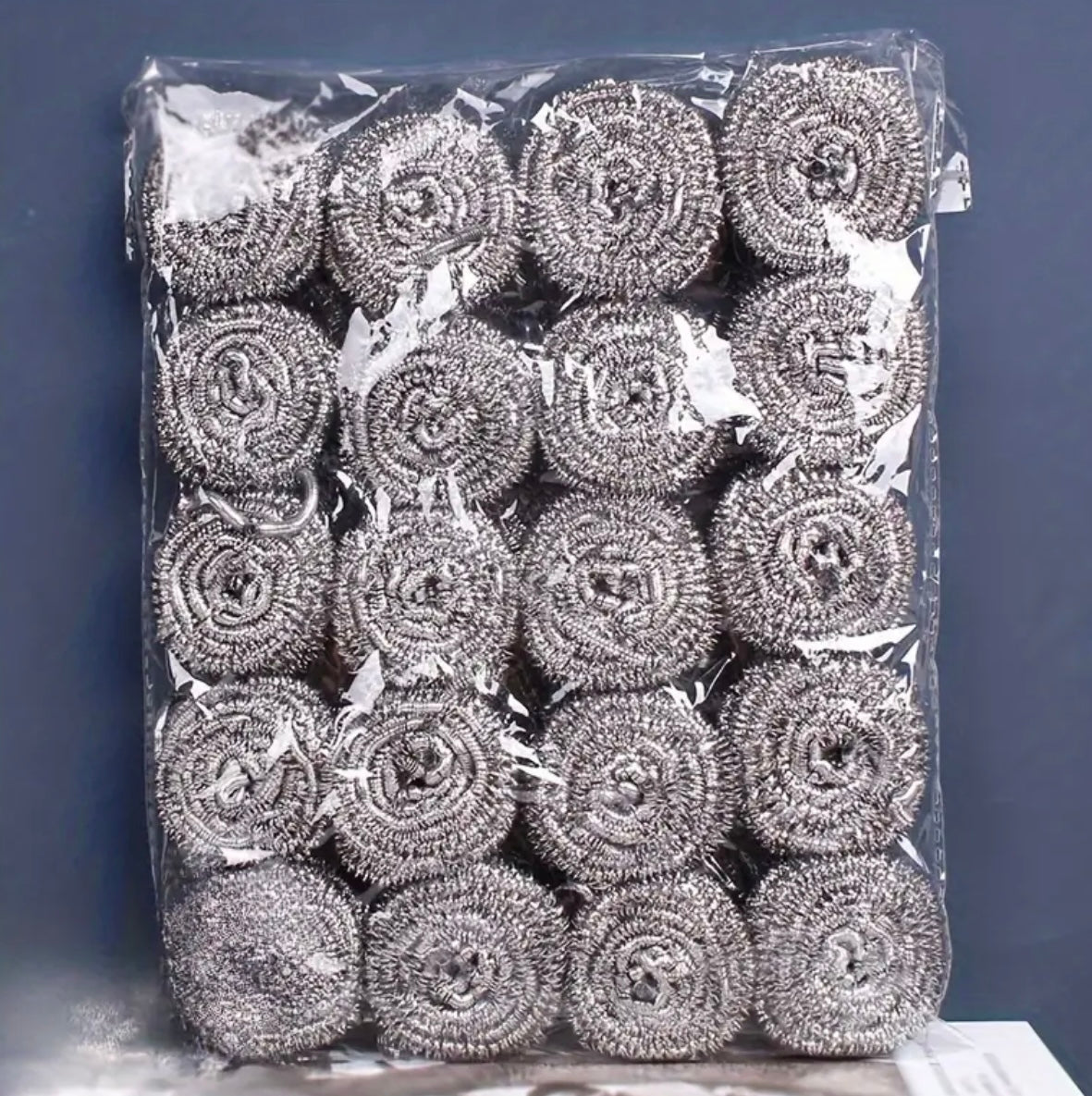 20-Pack Stainless Steel Scrubbers – Multipurpose Cleaning Brushes