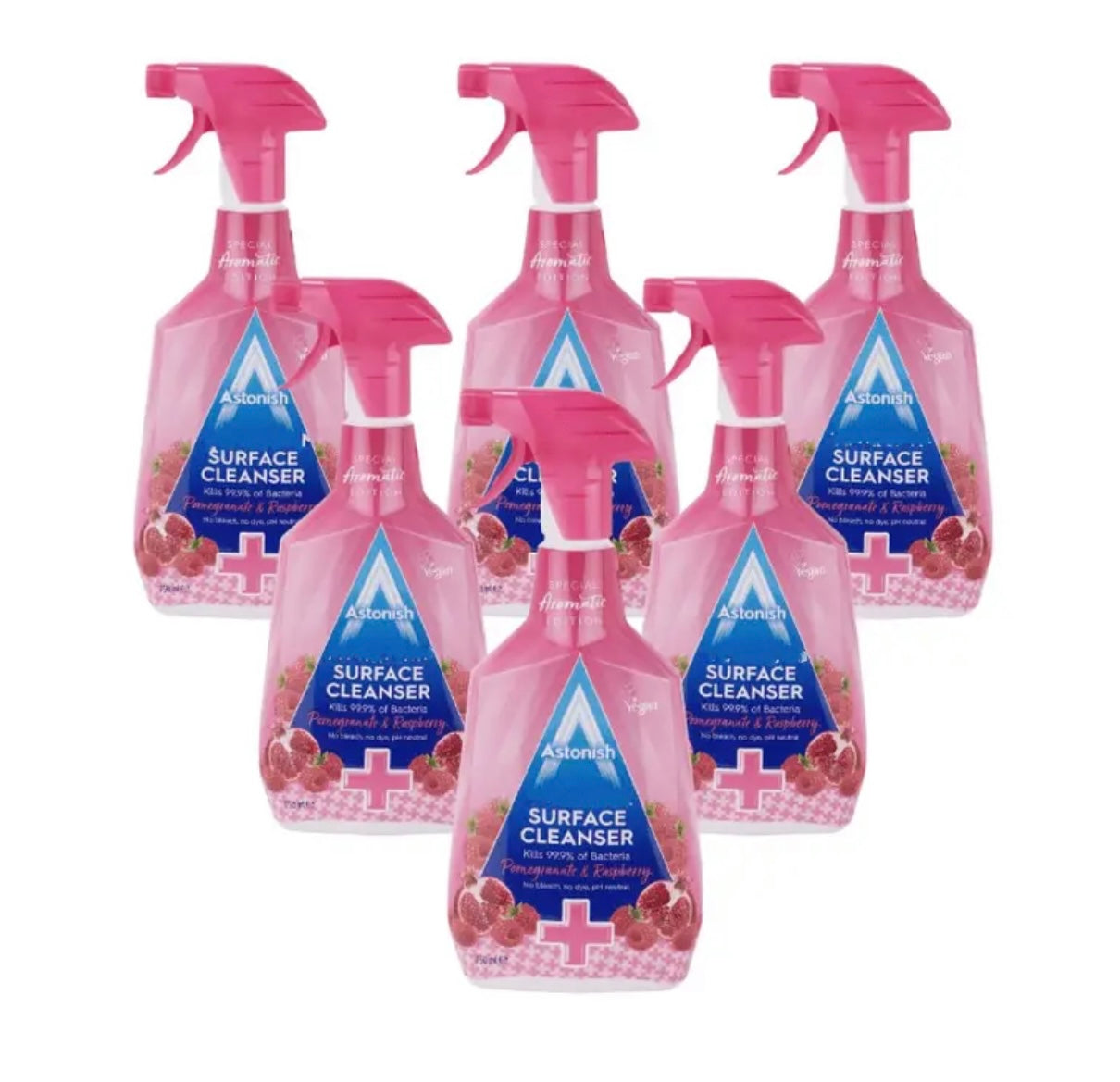 6 x Astonish Surface Cleanser Pomegranate & Raspberry 750ml